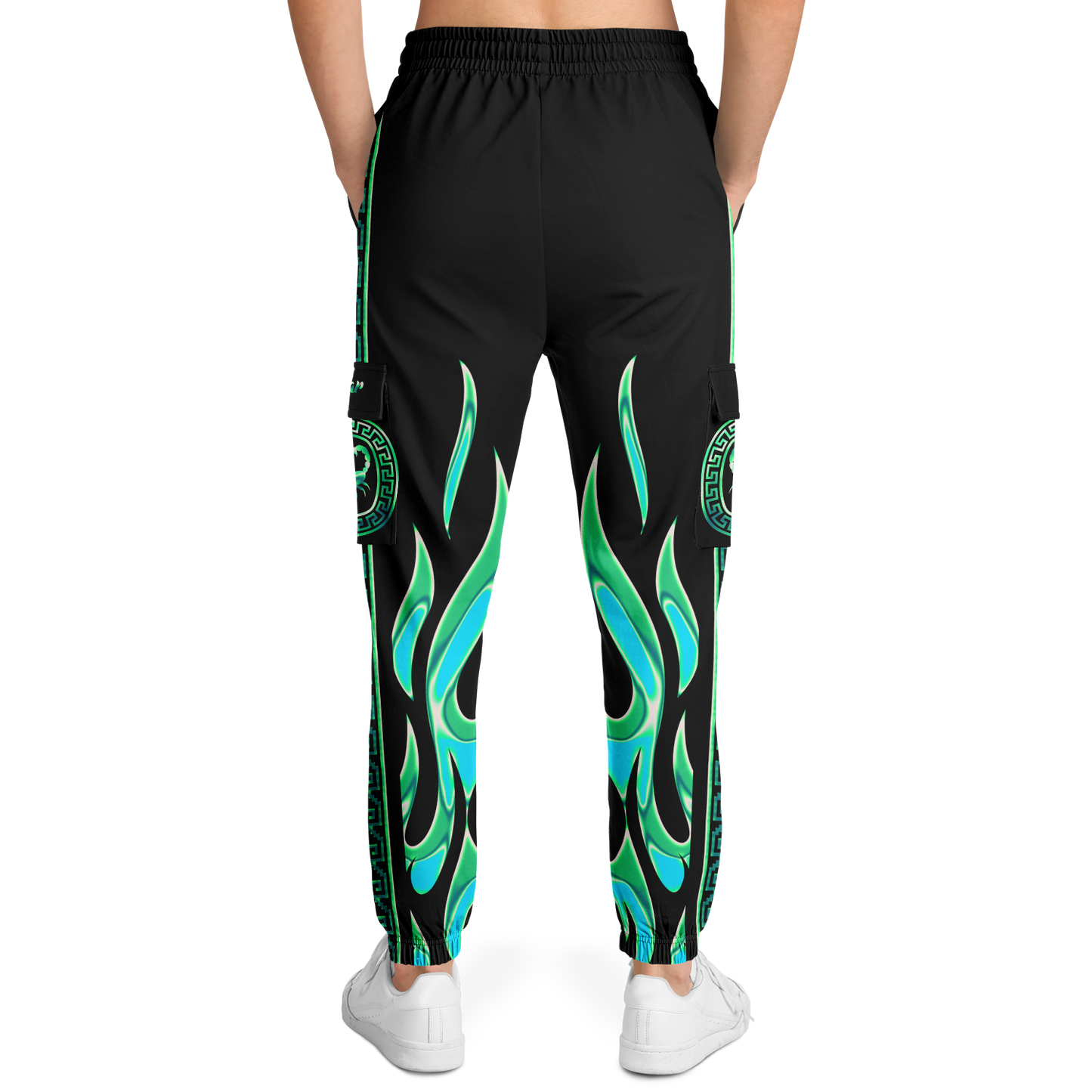 Green Chrome Charro (Escorpión/Scorpion) - Unisex Cargo Joggers