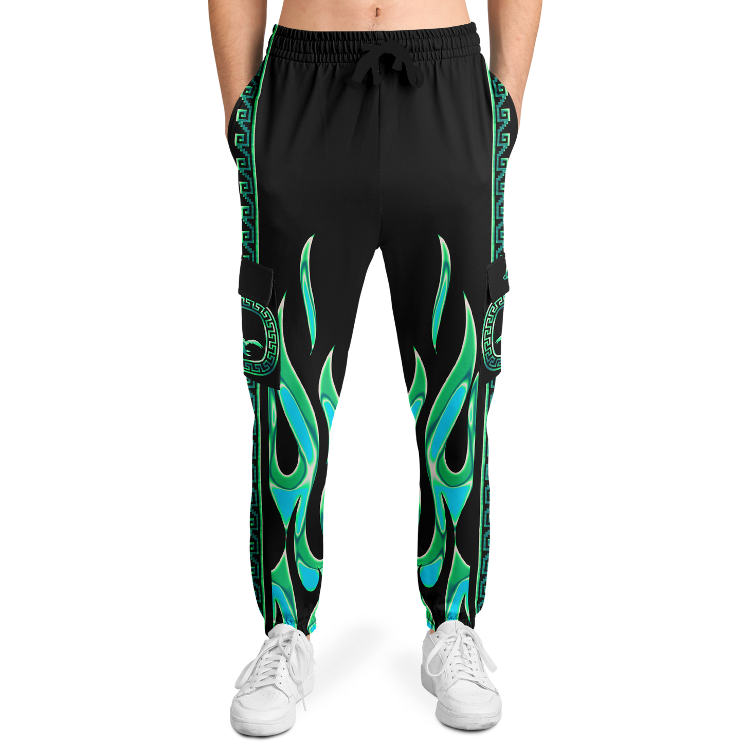 Green Chrome Charro (Escorpión/Scorpion) - Unisex Cargo Joggers