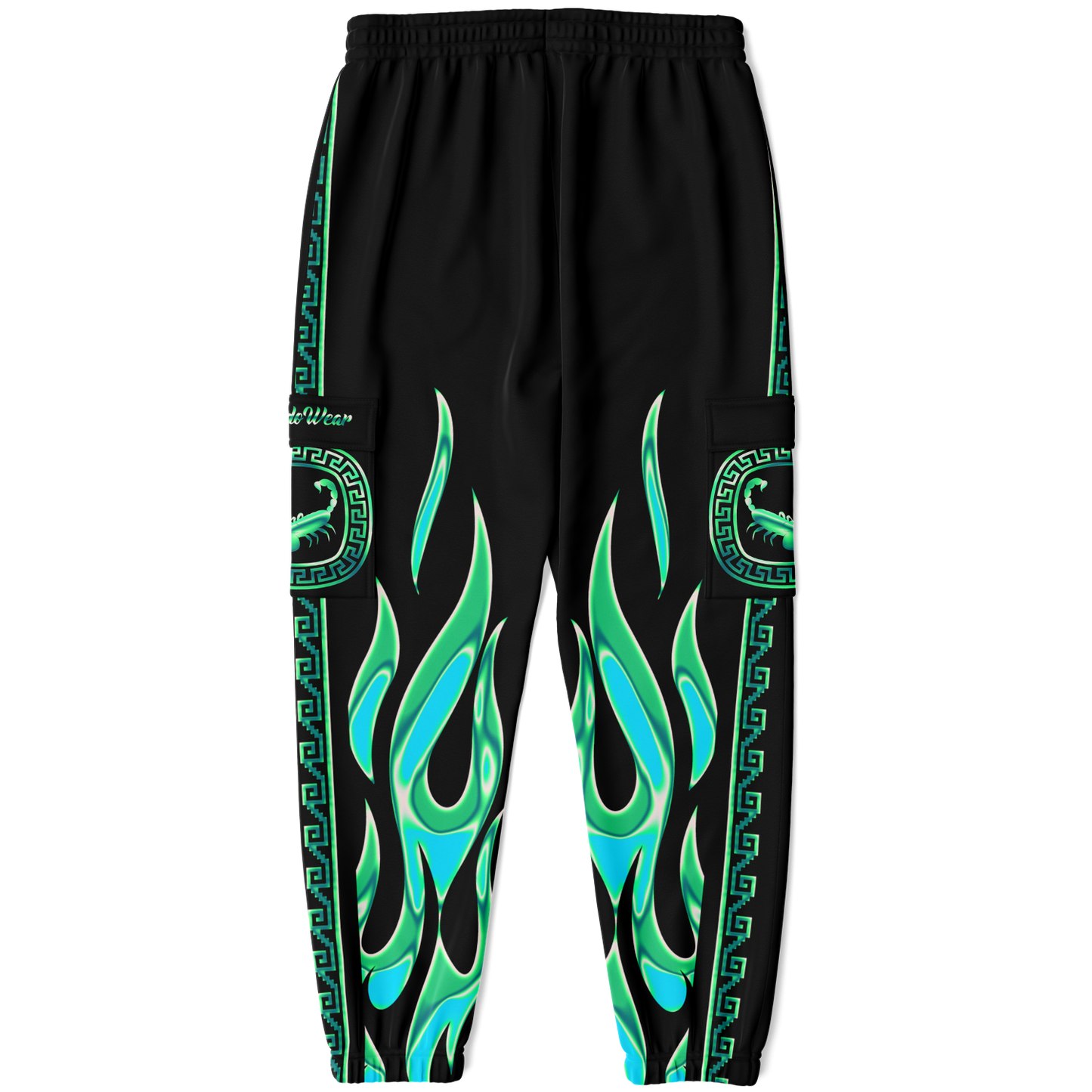 Green Chrome Charro (Escorpión/Scorpion) - Unisex Cargo Joggers