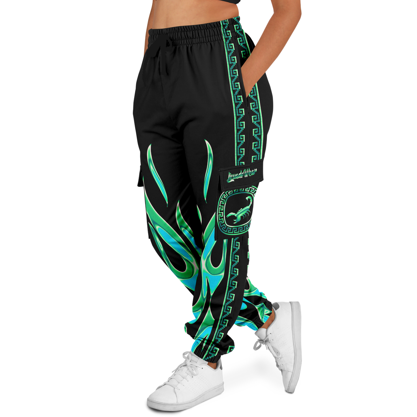 Green Chrome Charro (Escorpión/Scorpion) - Unisex Cargo Joggers