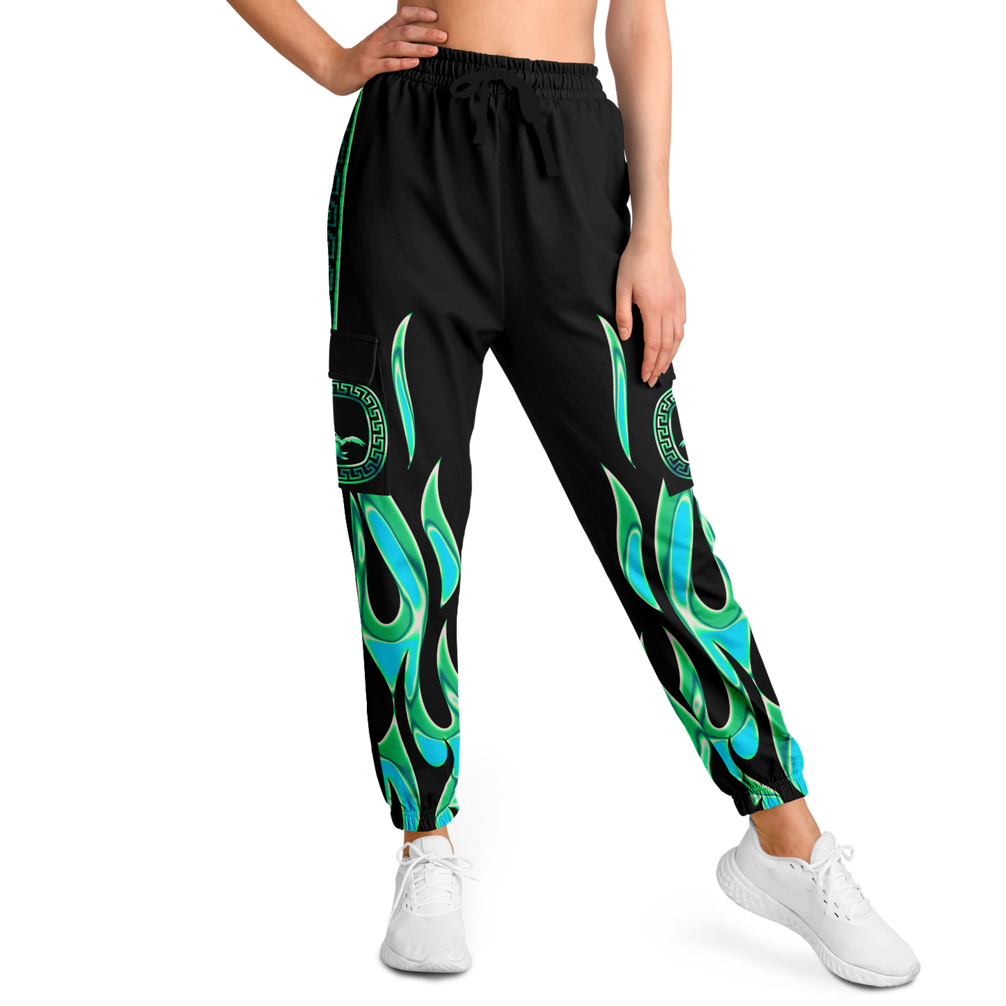 Green Chrome Charro (Escorpión/Scorpion) - Unisex Cargo Joggers