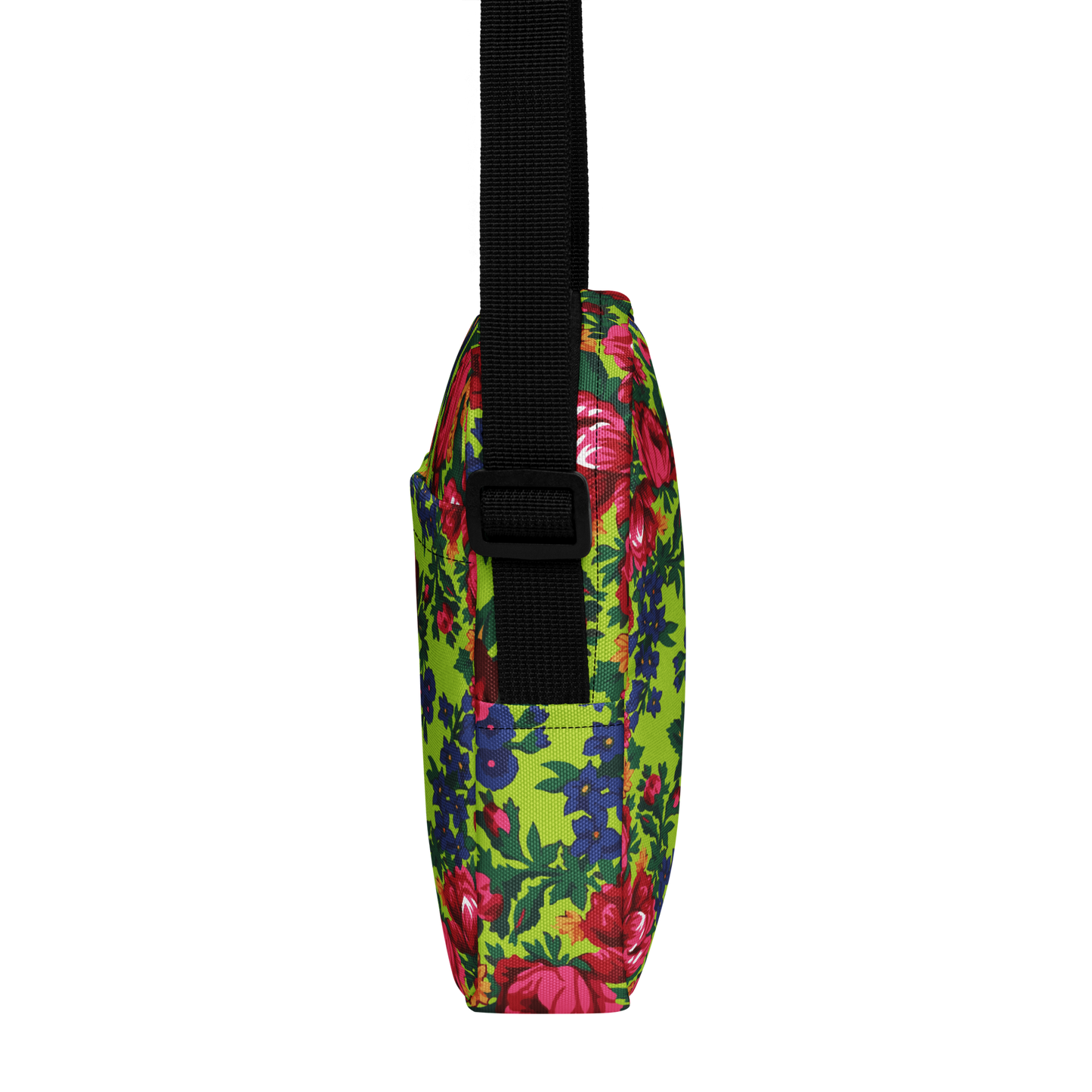 Green Floral - Unisex Crossbody Bag