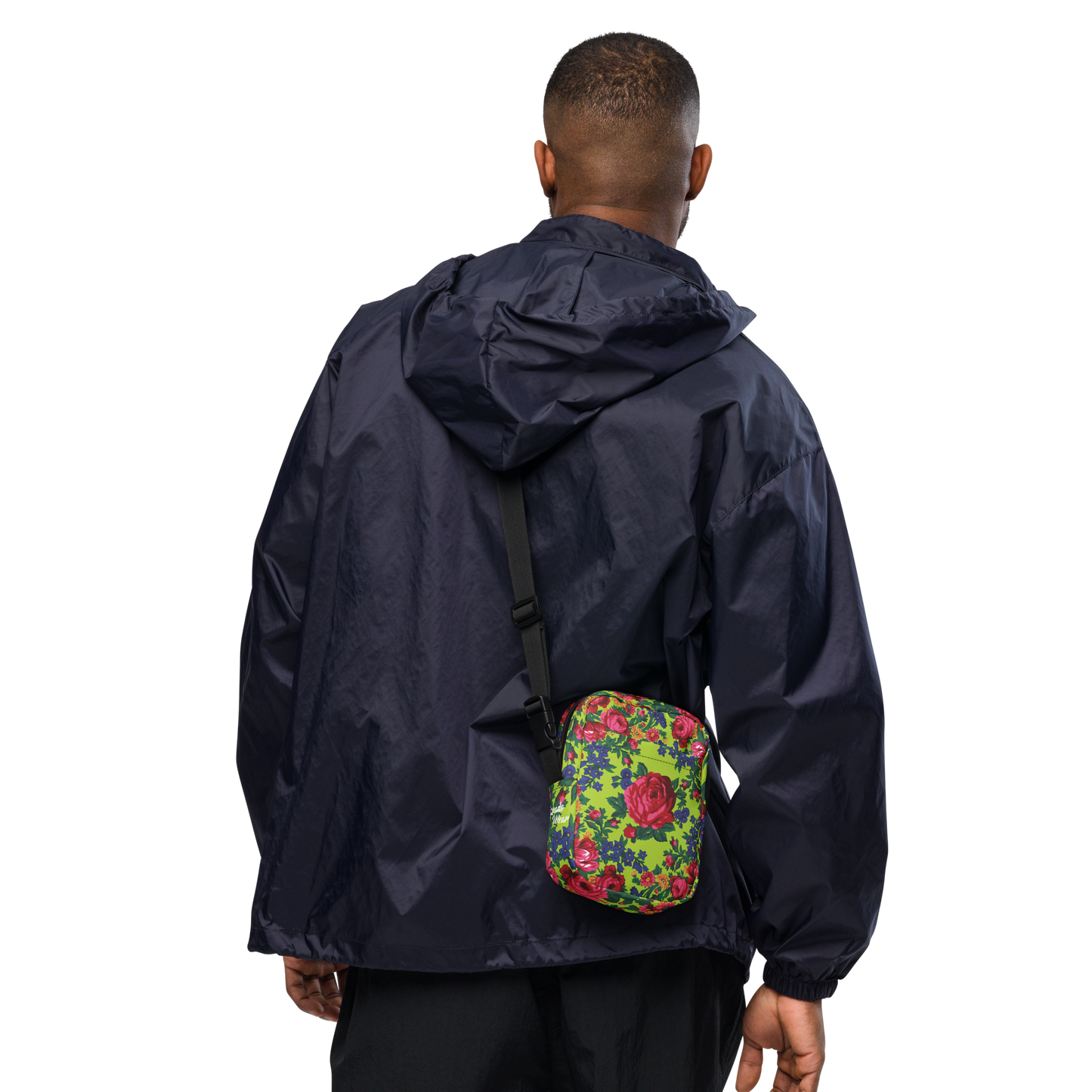 Green Floral - Unisex Crossbody Bag
