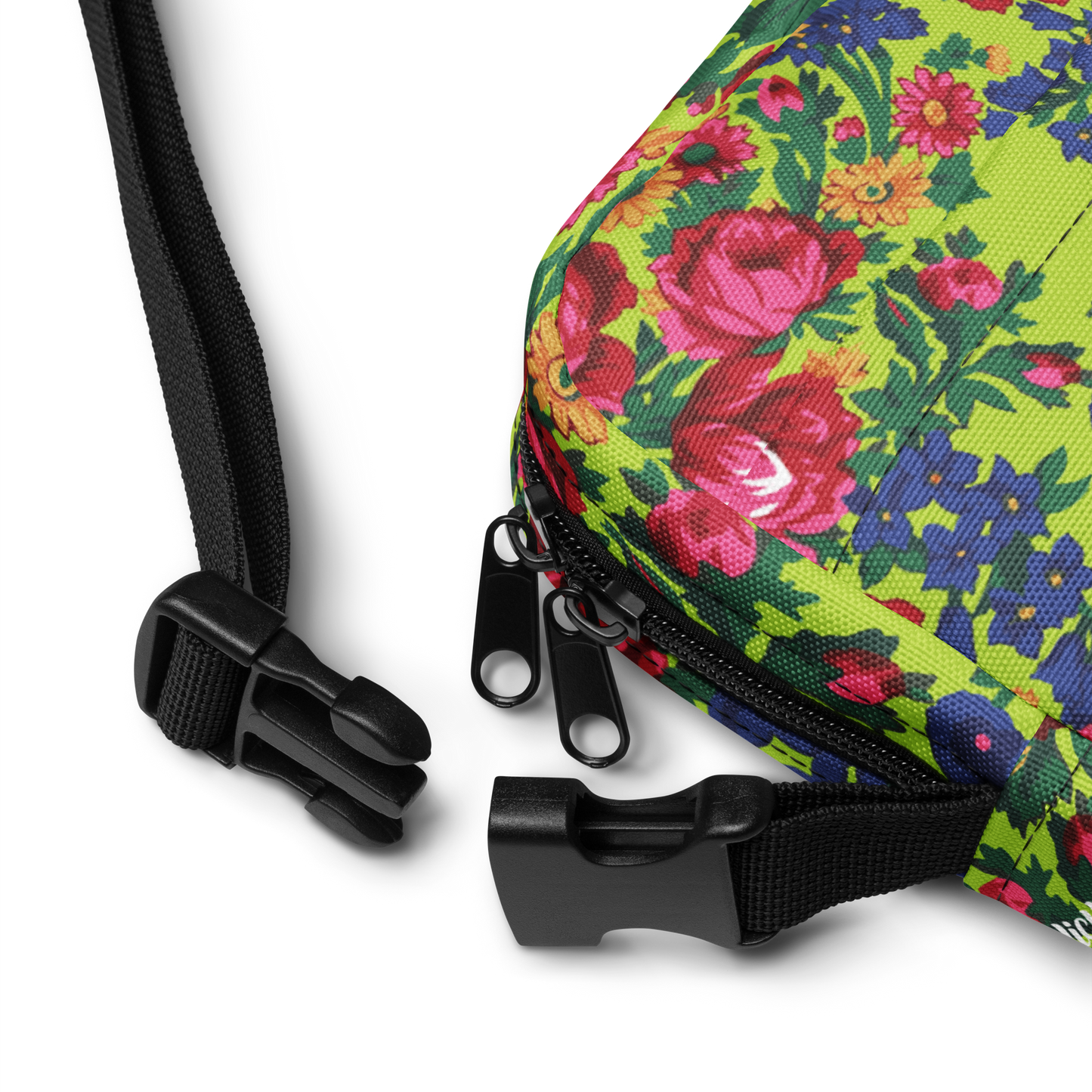Green Floral - Unisex Crossbody Bag
