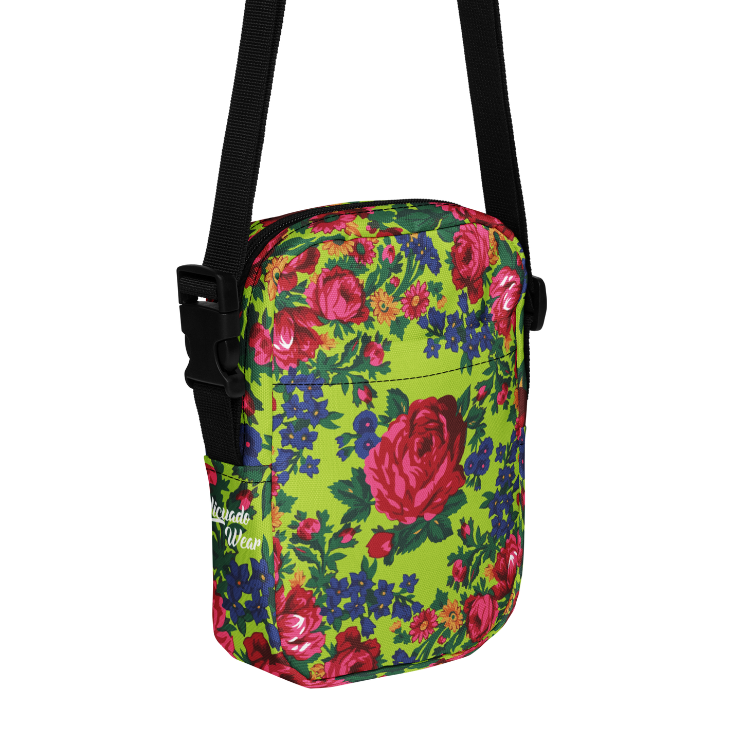 Green Floral - Unisex Crossbody Bag