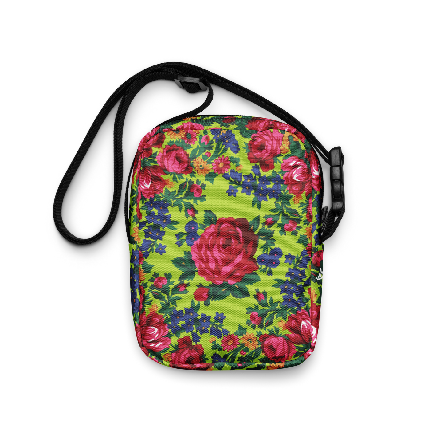 Green Floral - Unisex Crossbody Bag