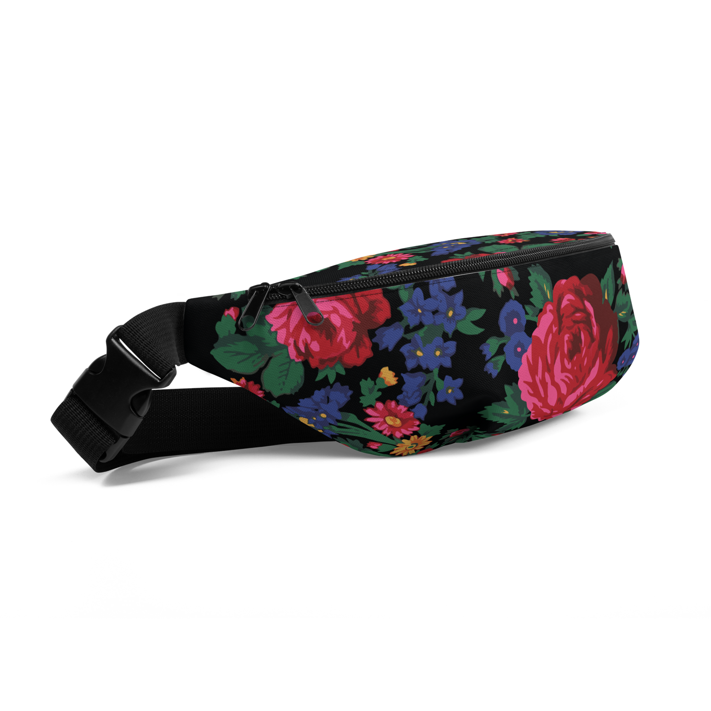 Kokum Floral (Black) - Fanny Pack