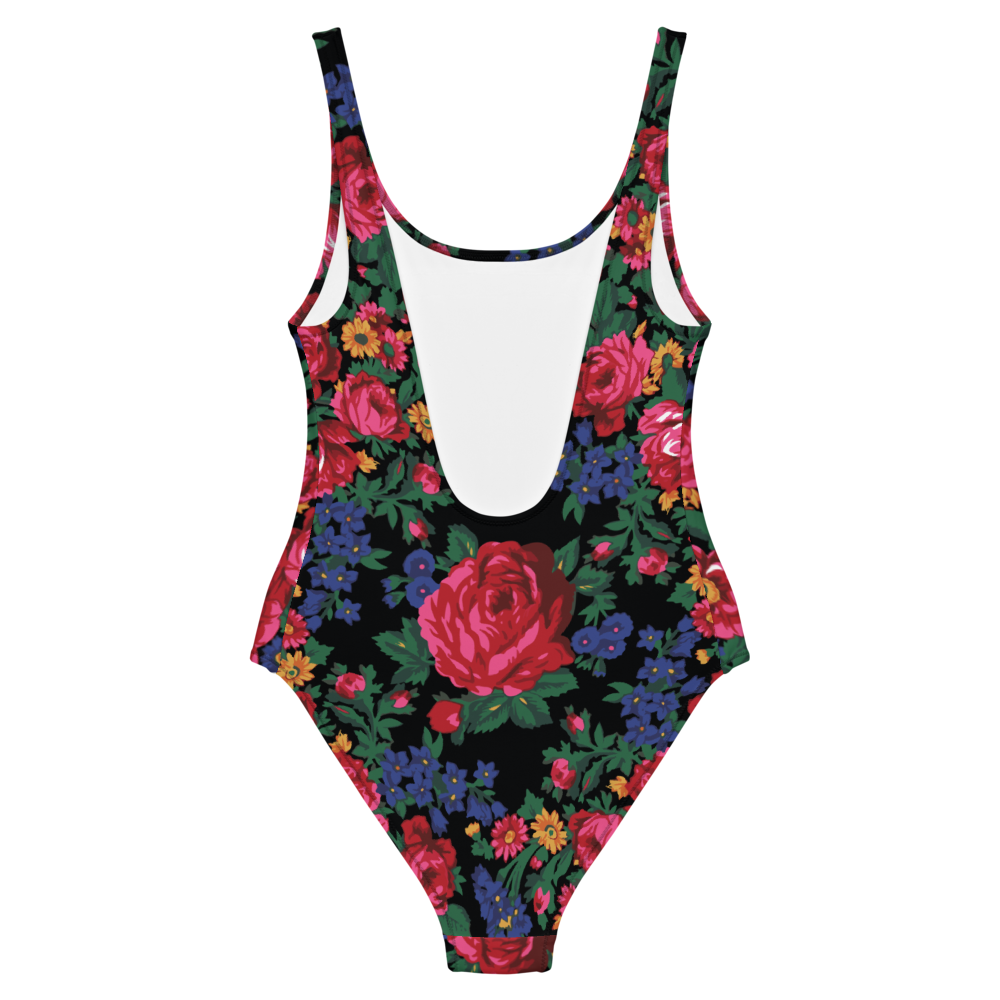 Kokum Floral (Black) - One Piece Swimsuit