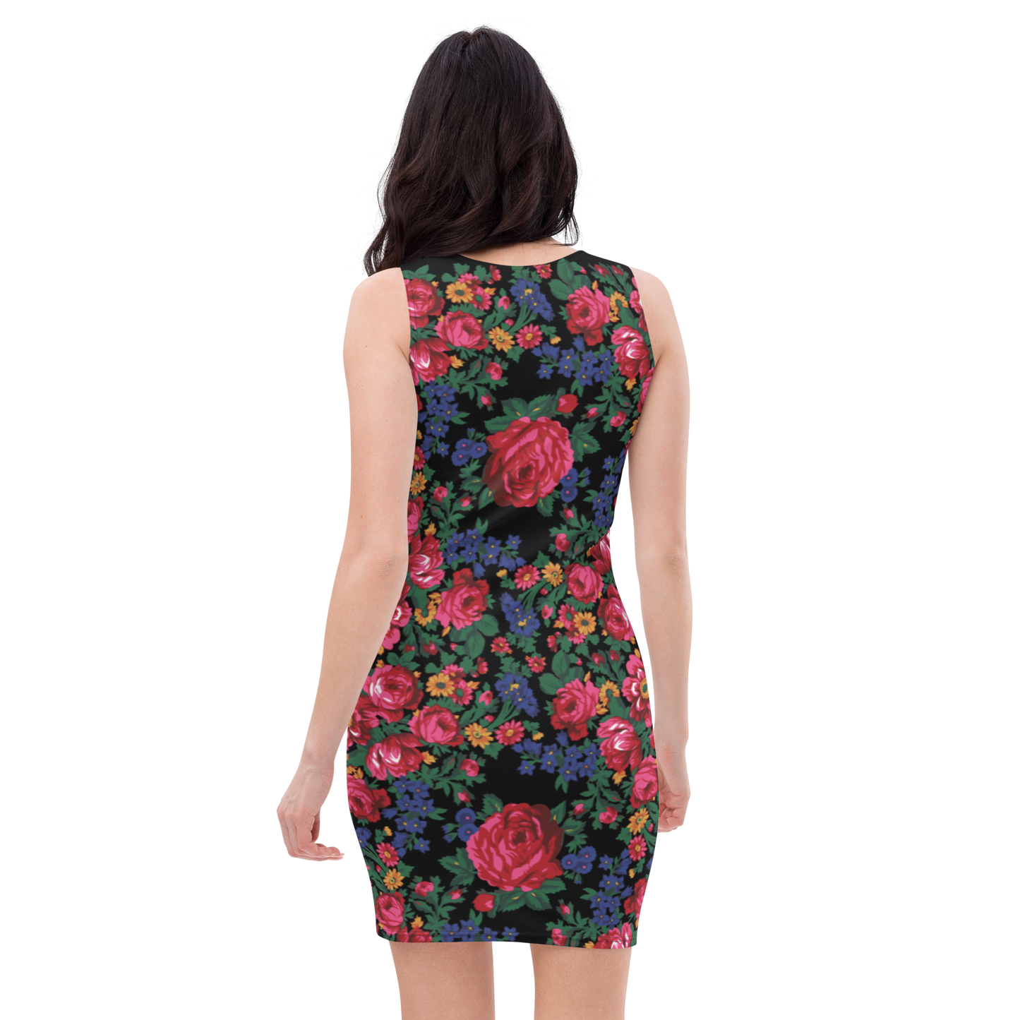 Kokum Floral (Black) - Sublimation Cut & Sew Dress