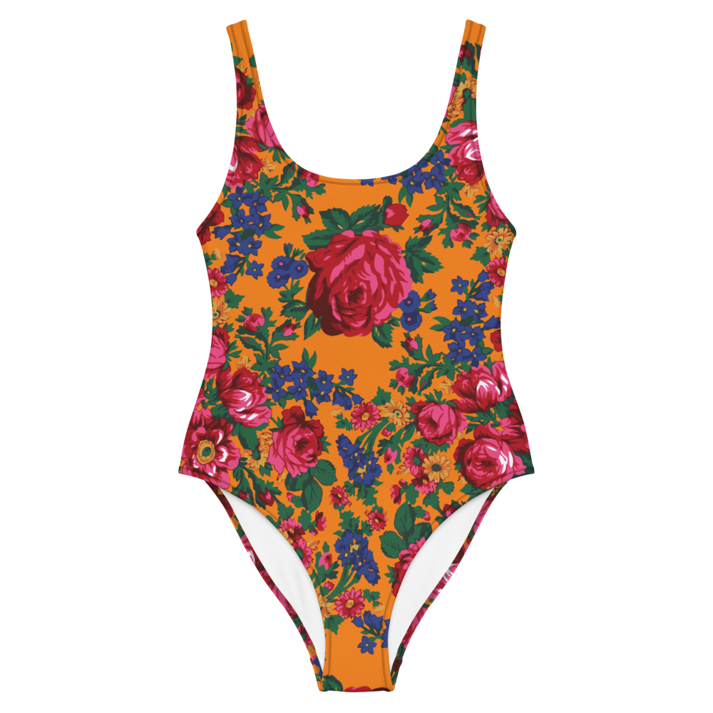 Kokum Floral (Orange) - One Piece Swimsuit