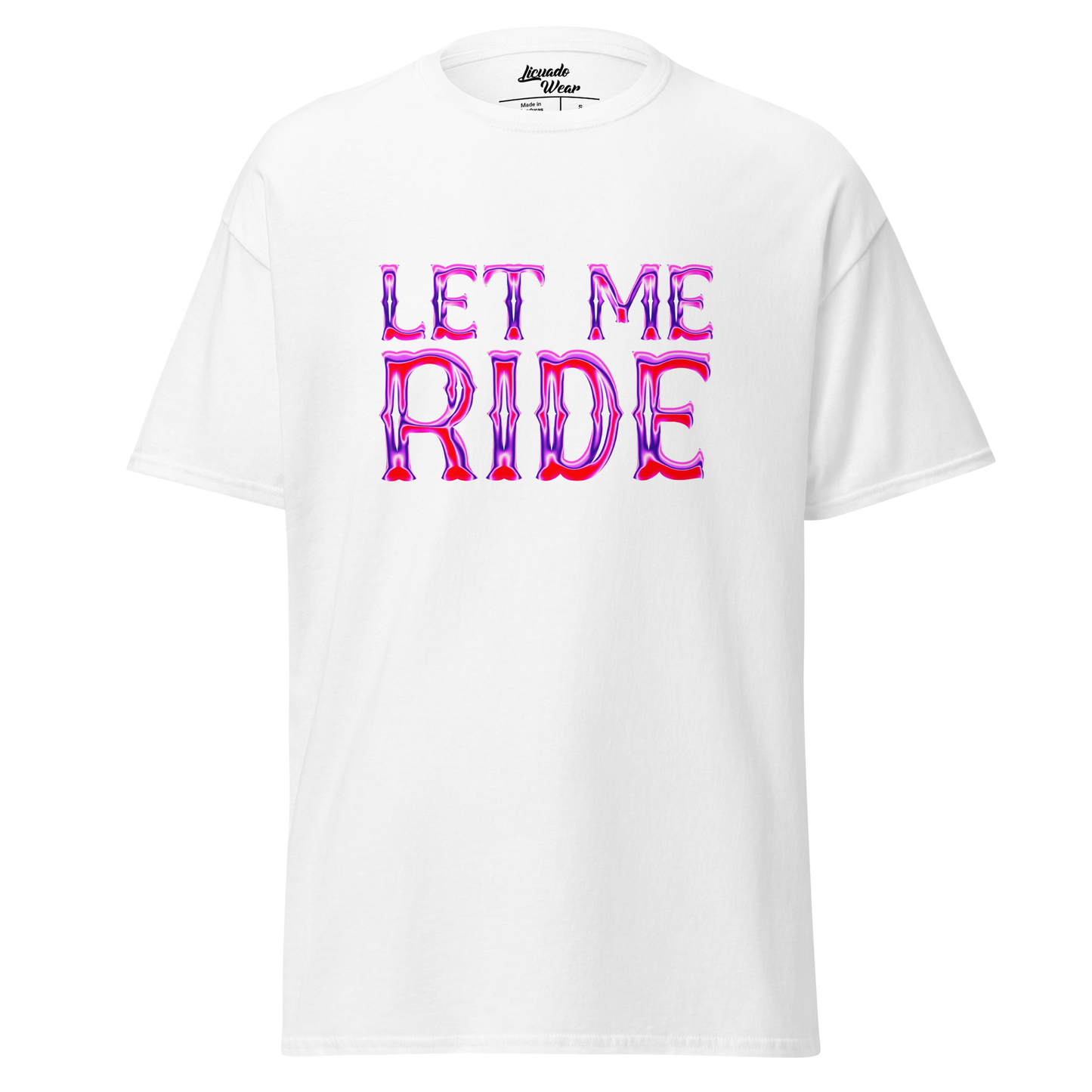 Let Me Ride (Pink Chrome Caballo/Horse) - Unisex T-shirt