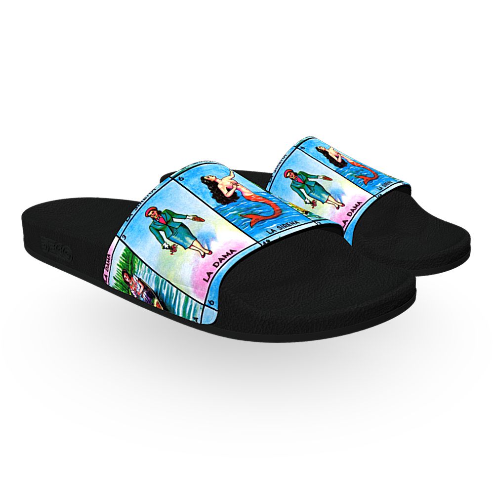 Lotería (Dama, Sirena, Chalupa) - Unisex Slide Sandal