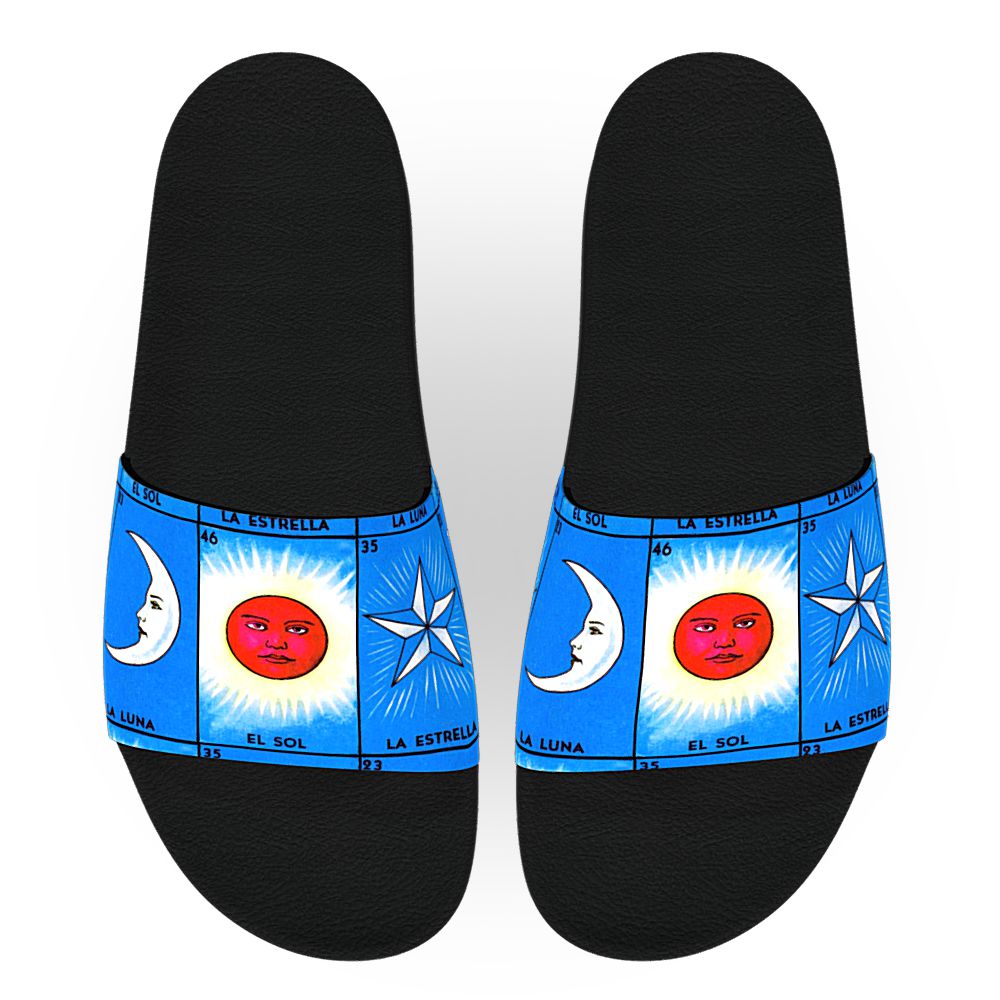 Lotería (Luna, Sol, Estrella) - Unisex Slide Sandal