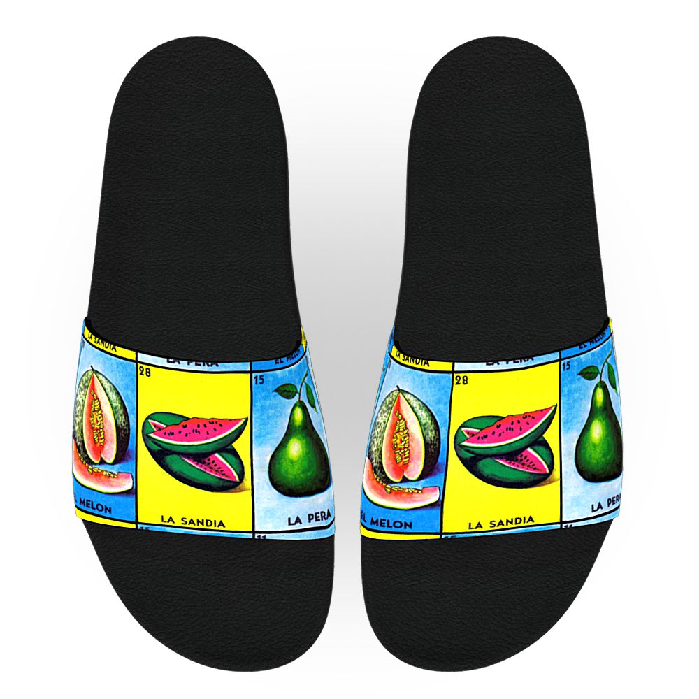 Lotería (Melon, Sandia, Pera) - Unisex Slide Sandal
