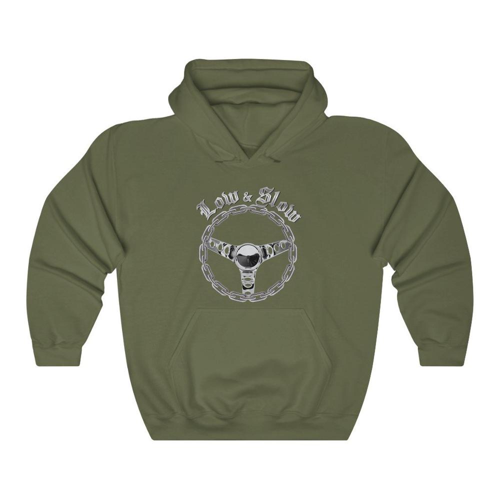 Low & Slow Round Chain Steering Wheel - Unisex Hoodie