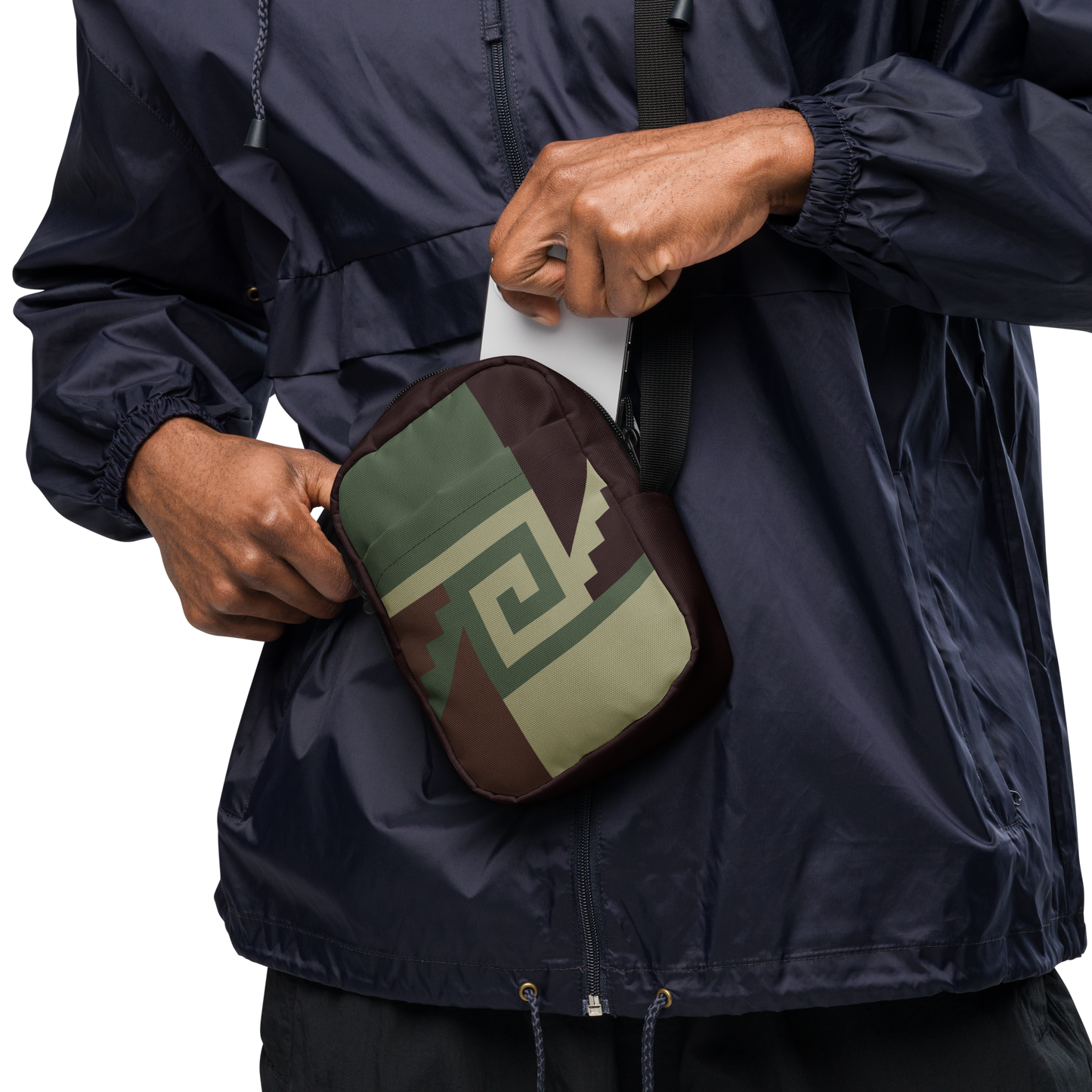 Mexica Chimalli (Camo Colors) - Unisex Crossbody Bag