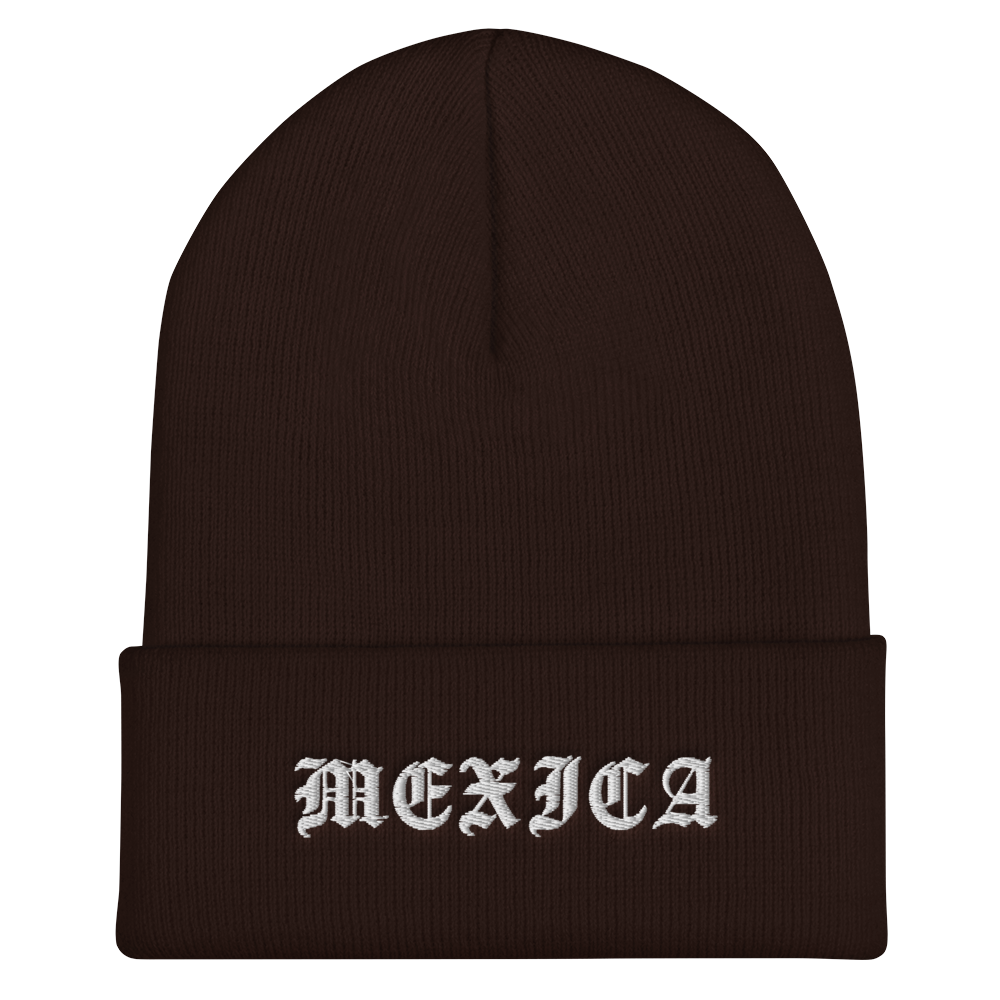 Mexica - Embroidered Cuffed Beanie