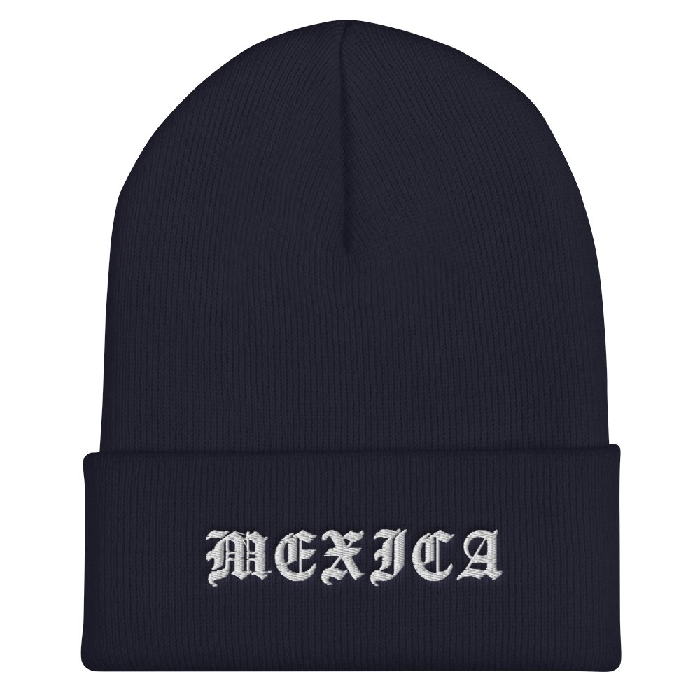 Mexica - Embroidered Cuffed Beanie