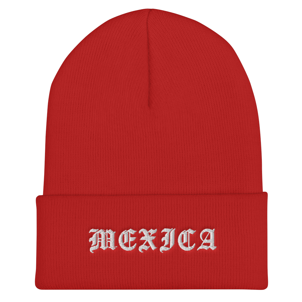 Mexica - Embroidered Cuffed Beanie