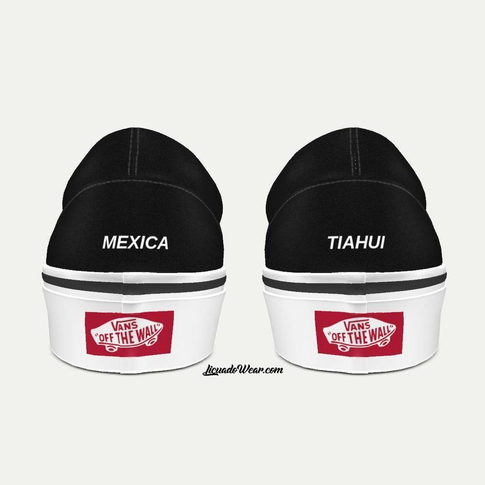 Mexica Medicine Wheel (Digital Beadwork) - SLIP ON Custom VANS-Shoes-Licuado Wear