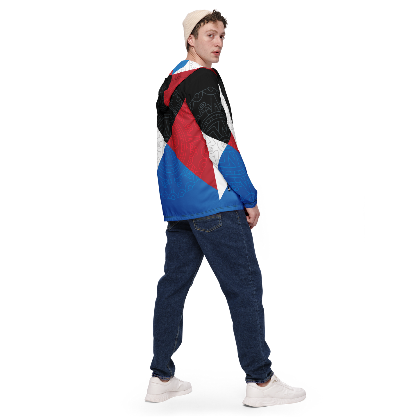 Mexica Nahui Ollin Four Directions - Unisex Windbreaker Jacket