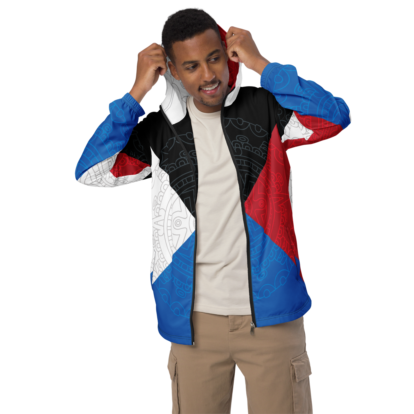 Mexica Nahui Ollin Four Directions - Unisex Windbreaker Jacket