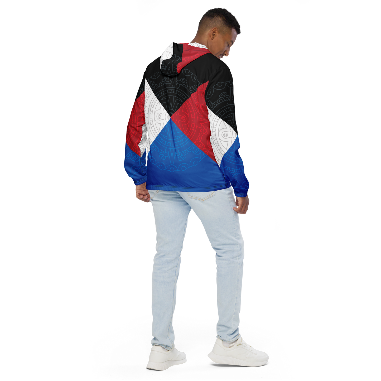 Mexica Nahui Ollin Four Directions - Unisex Windbreaker Jacket