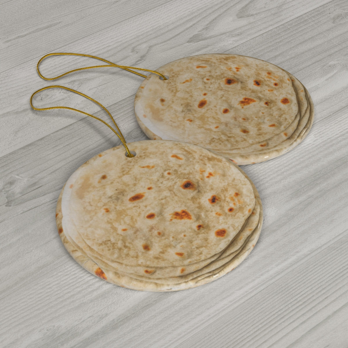 Mini Flour Tortillas - Ceramic Ornament
