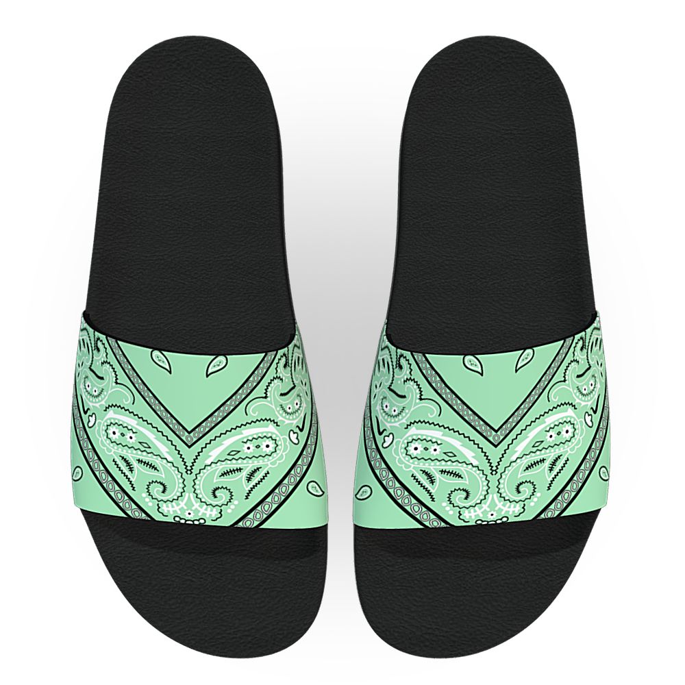 Mint Bandana - Unisex Slide Sandal