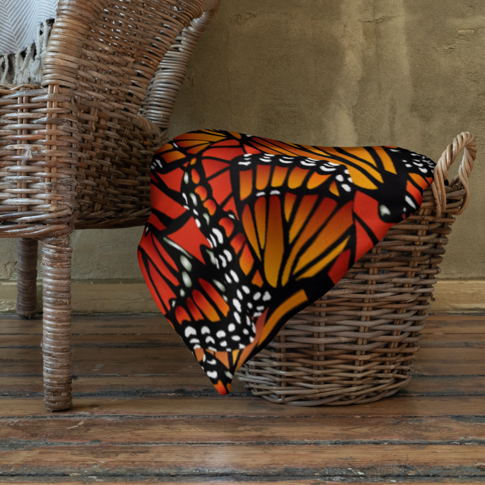 Monarch (Zacuanpapalotl) Ancestors - Throw Blanket