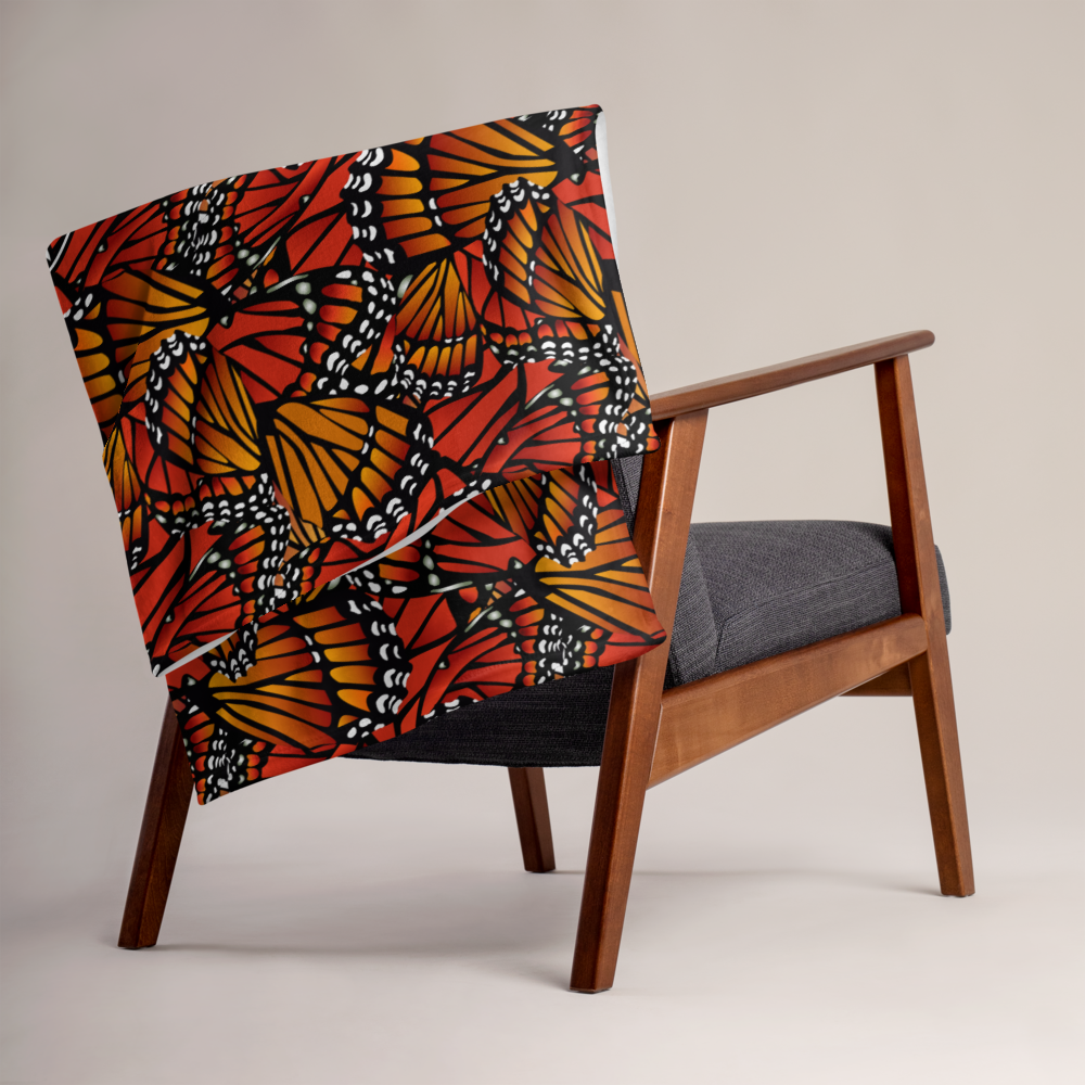 Monarch (Zacuanpapalotl) Ancestors - Throw Blanket