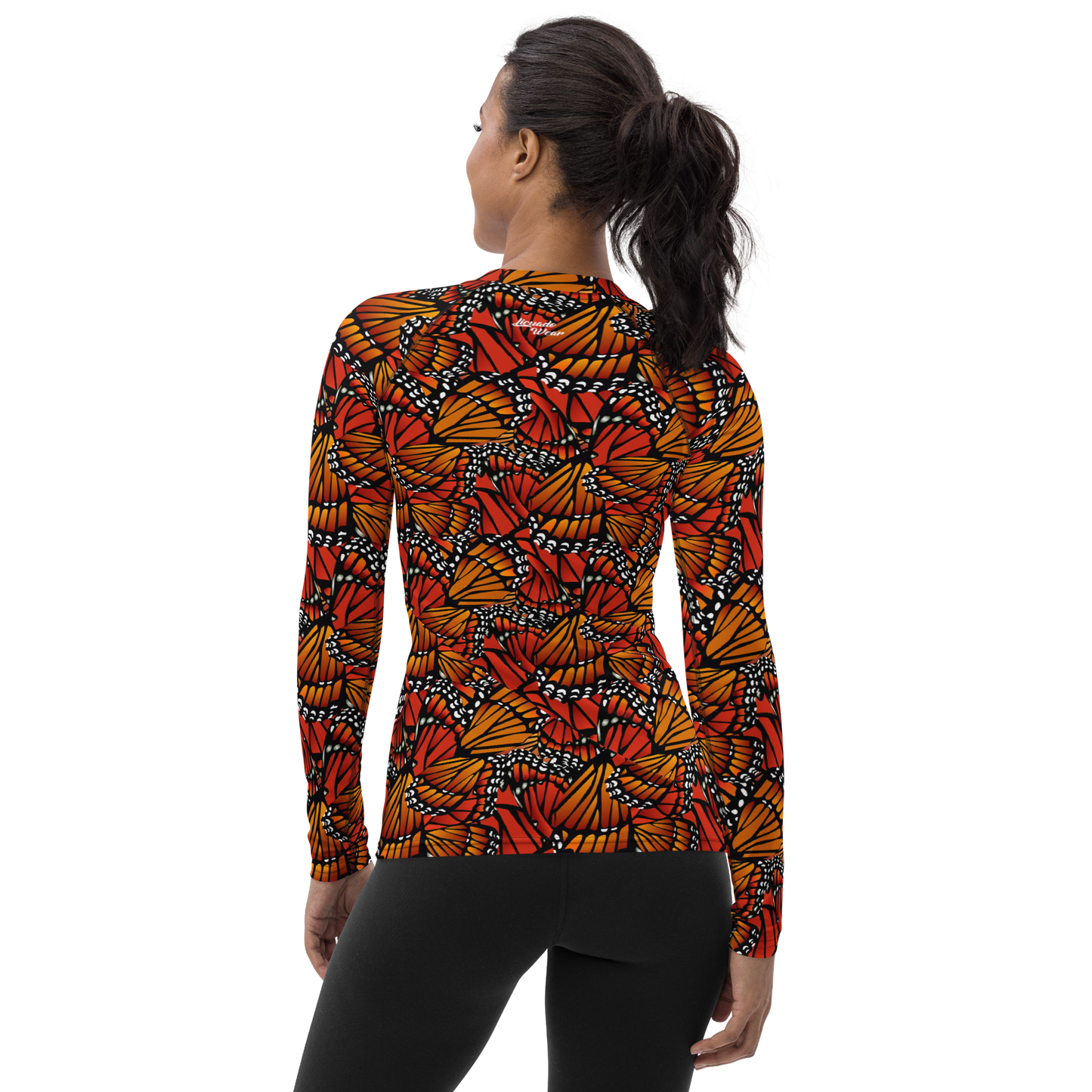 Monarch (Zacuanpapalotl) Ancestors - Women's Rash Guard Top