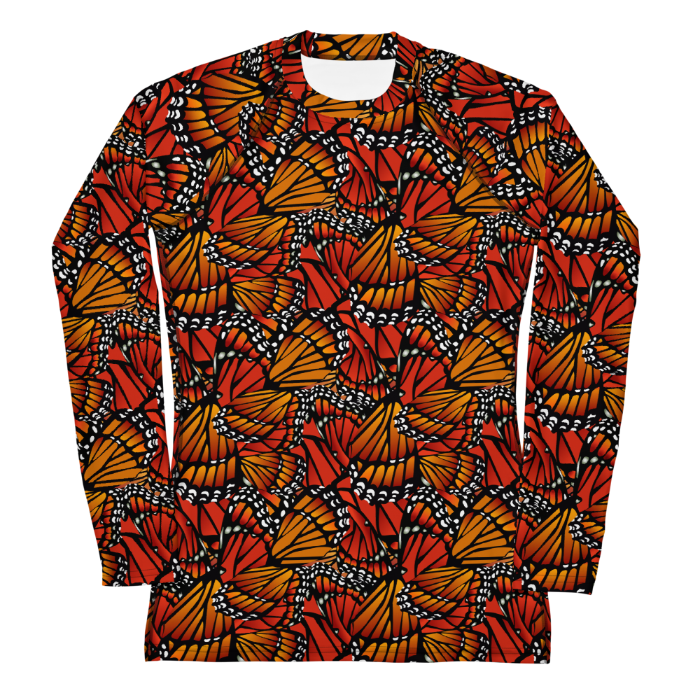Monarch (Zacuanpapalotl) Ancestors - Women's Rash Guard Top