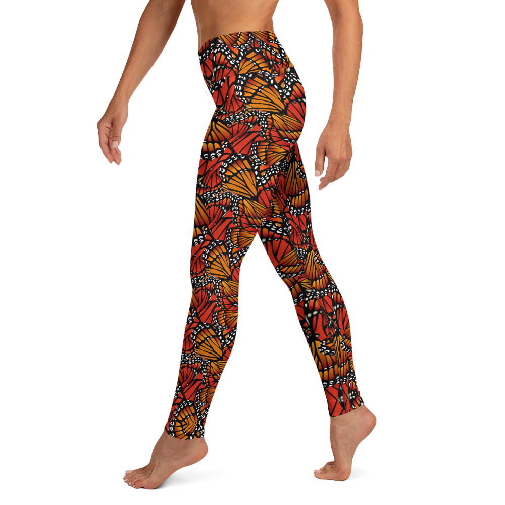 Monarch (Zacuanpapalotl) - High Waist Leggings