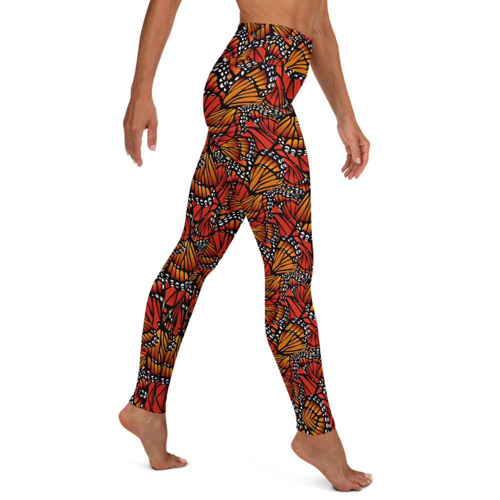 Monarch (Zacuanpapalotl) - High Waist Leggings