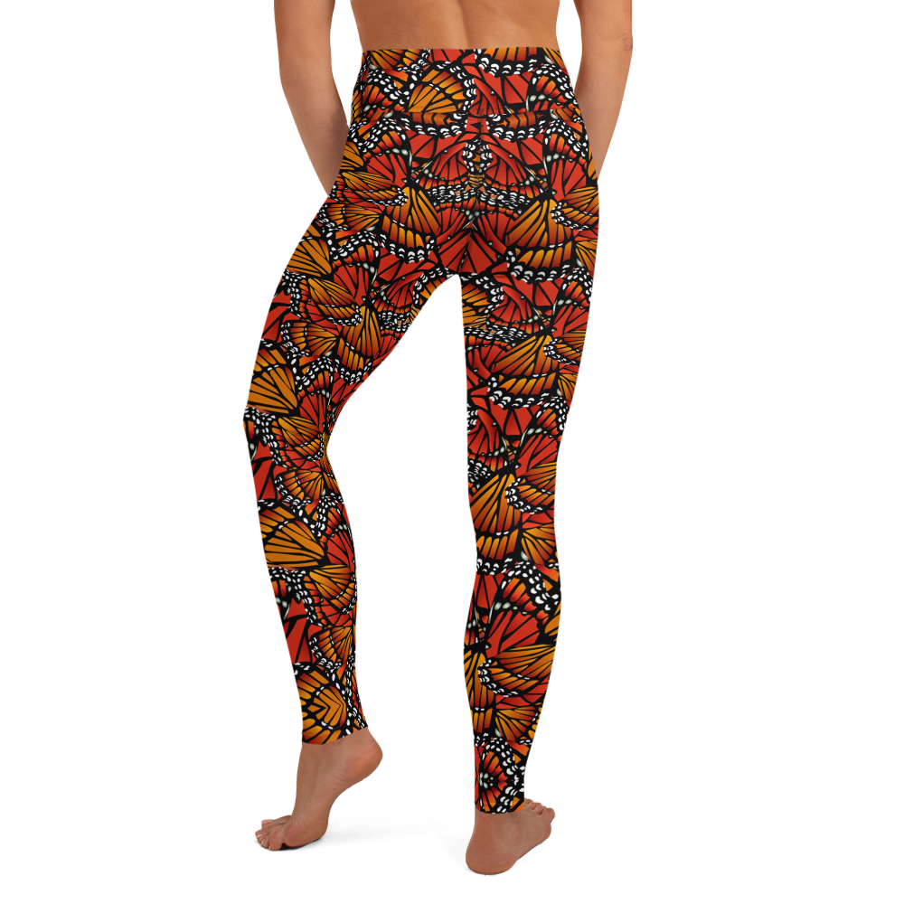 Monarch (Zacuanpapalotl) - High Waist Leggings