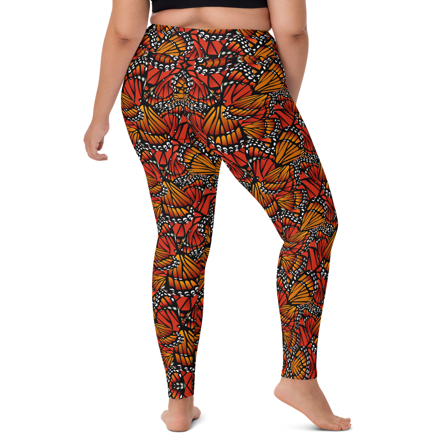 Monarch (Zacuanpapalotl) - High Waist Leggings
