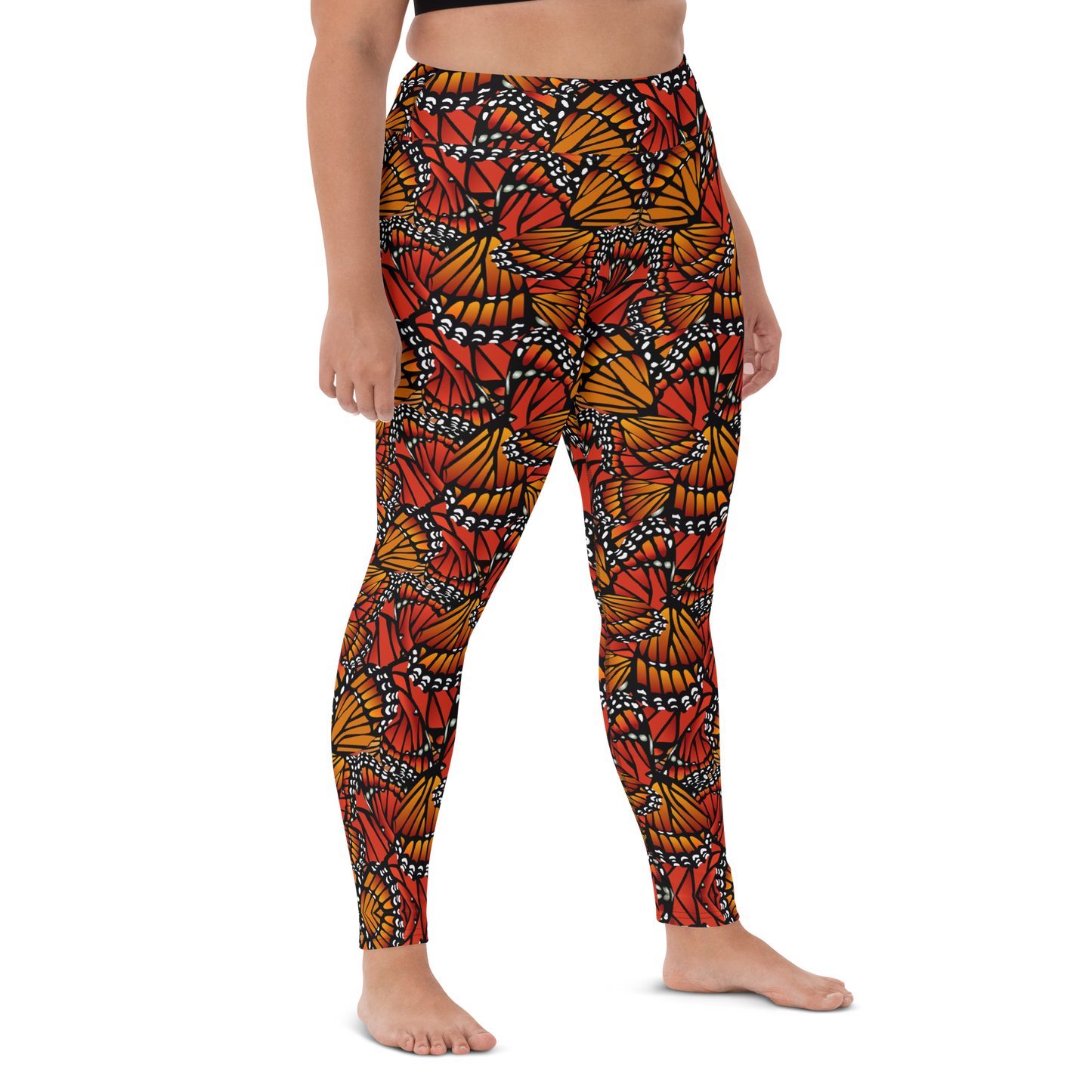 Monarch (Zacuanpapalotl) - High Waist Leggings