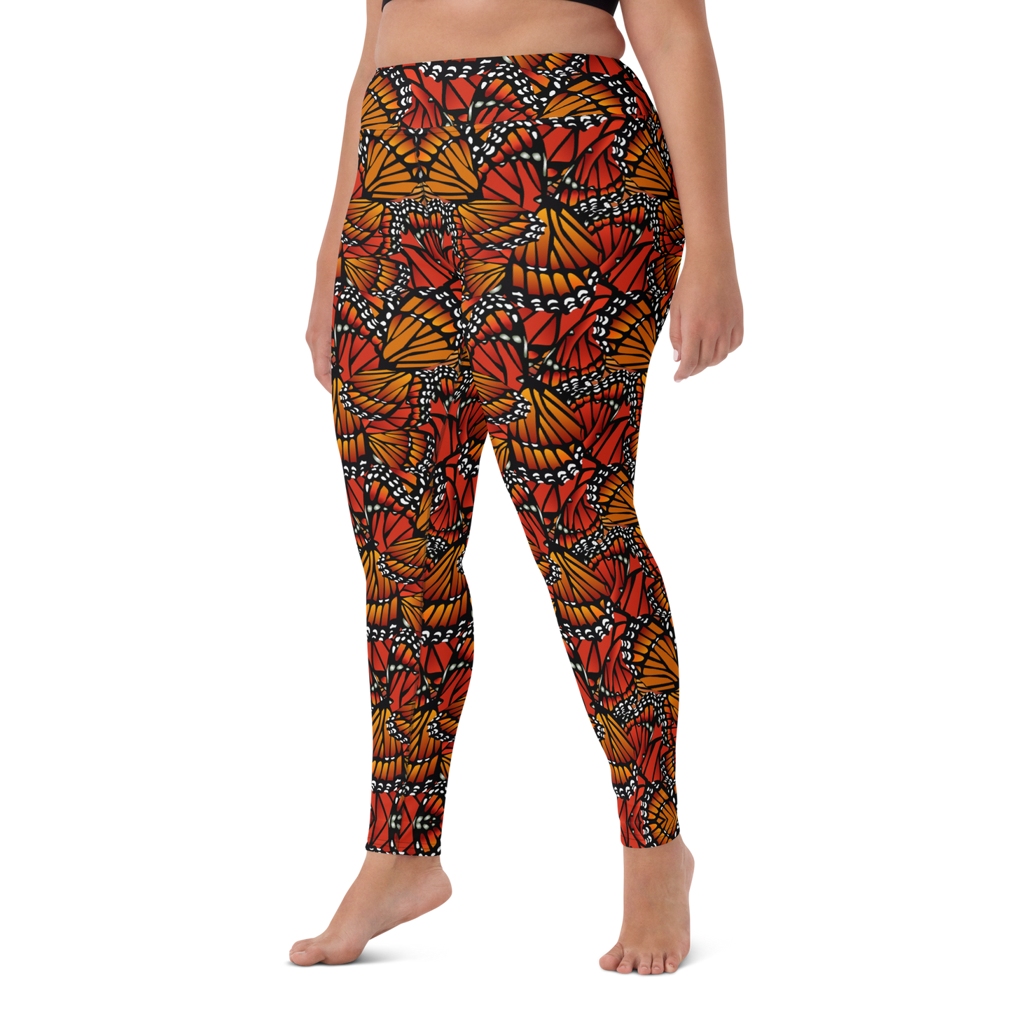 Monarch (Zacuanpapalotl) - High Waist Leggings