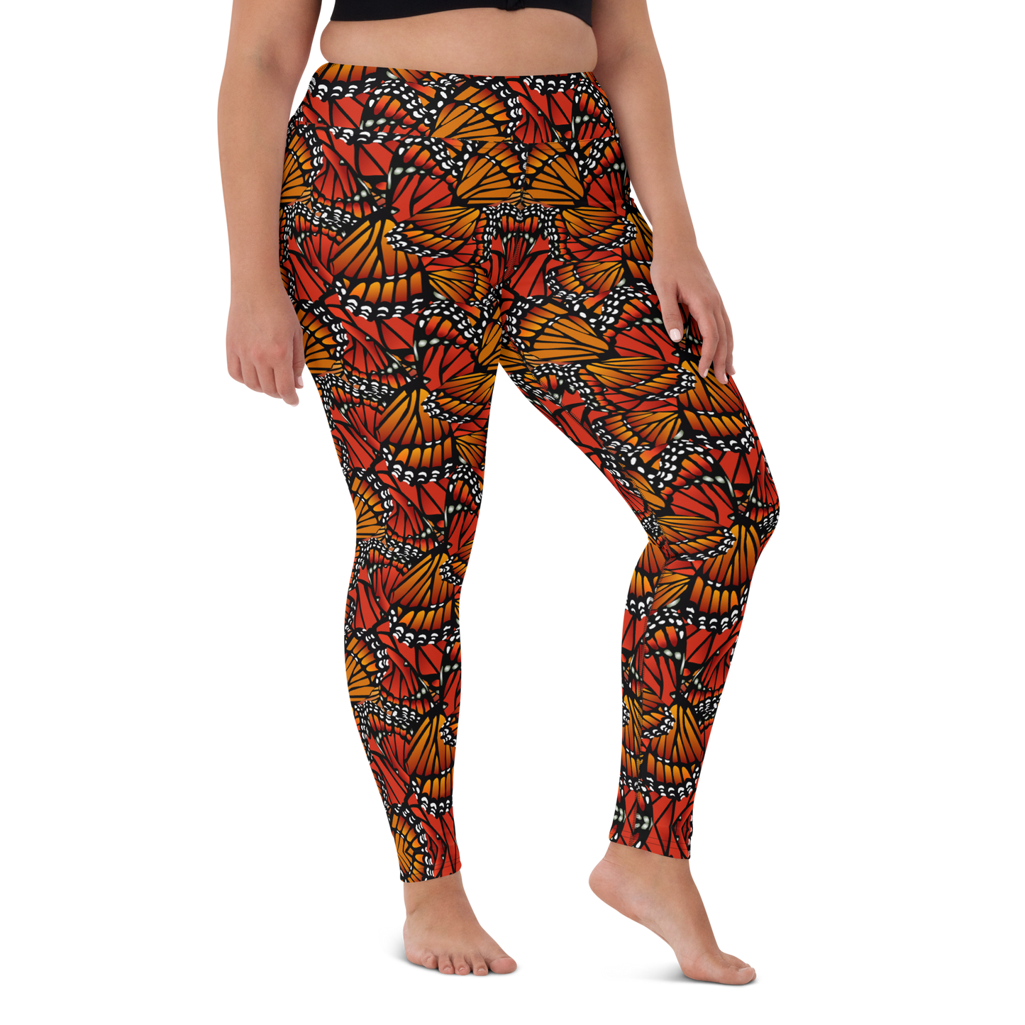 Monarch (Zacuanpapalotl) - High Waist Leggings