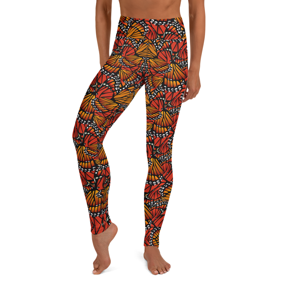 Monarch (Zacuanpapalotl) - High Waist Leggings