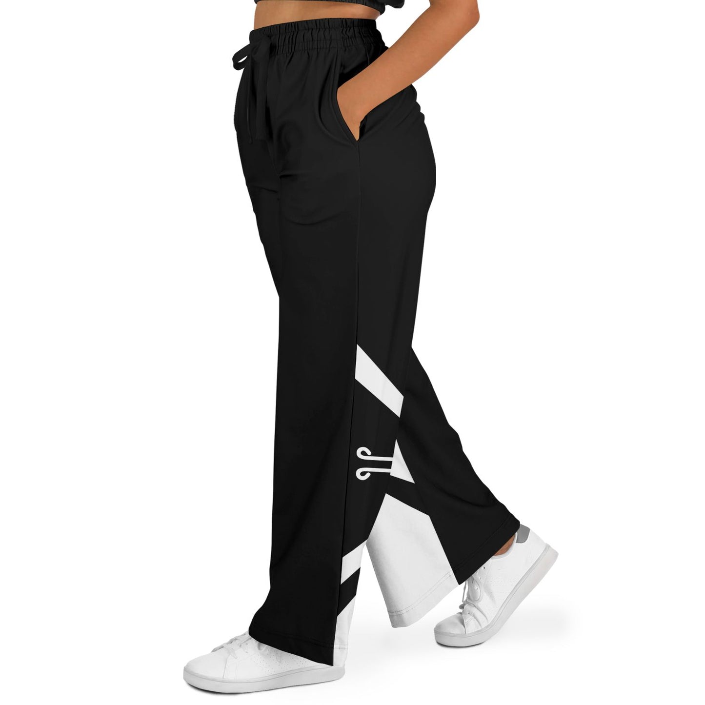 Nahui Papalotl or Hunab Ku (Black & White) - Flare Pant