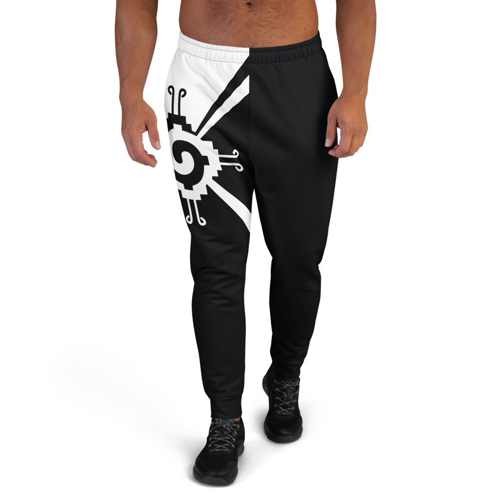 Nahui Papalotl or Hunab Ku (Black & White) - Unisex Joggers