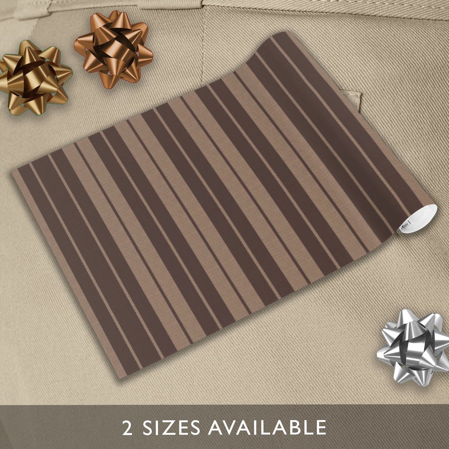 OG Charlie Brown Stripe (Brown & Tan) - Wrapping Paper