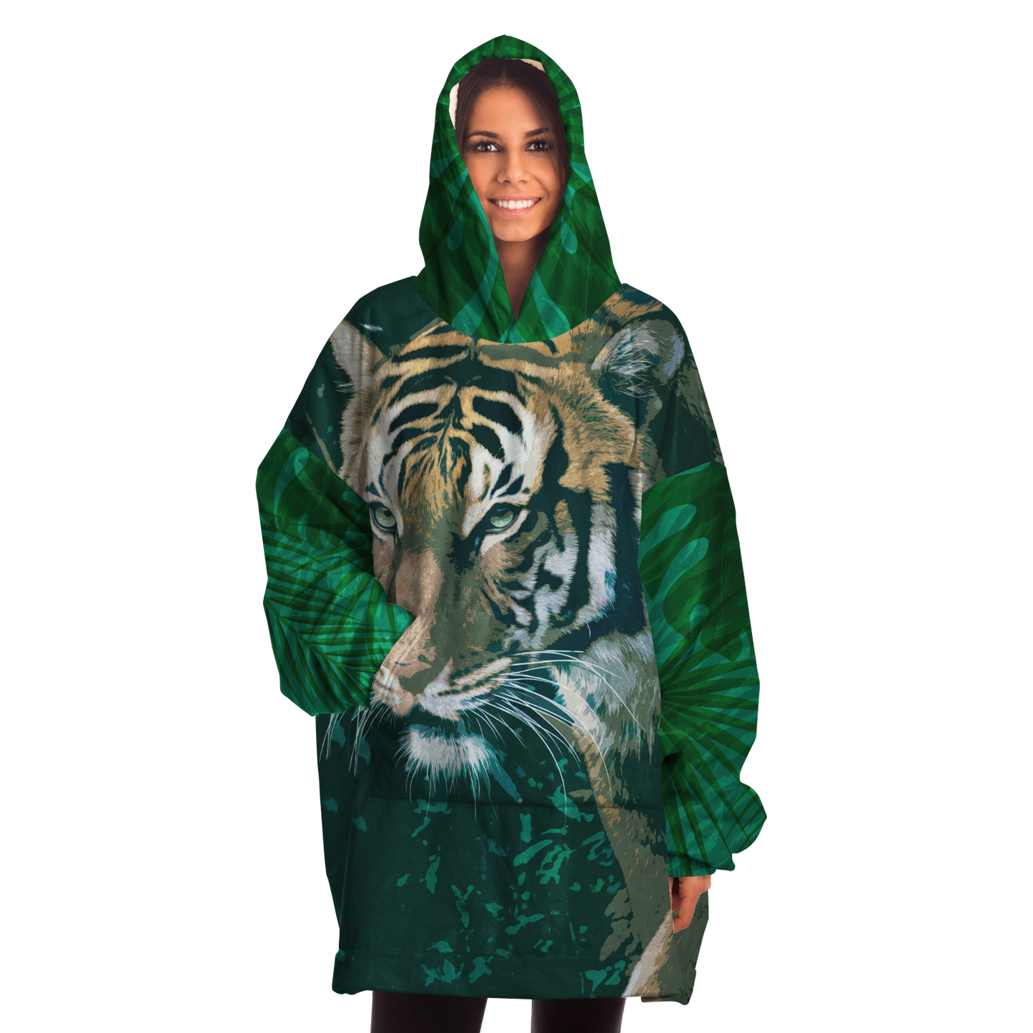 Orange Jungle Tiger - Cobija Hoodie