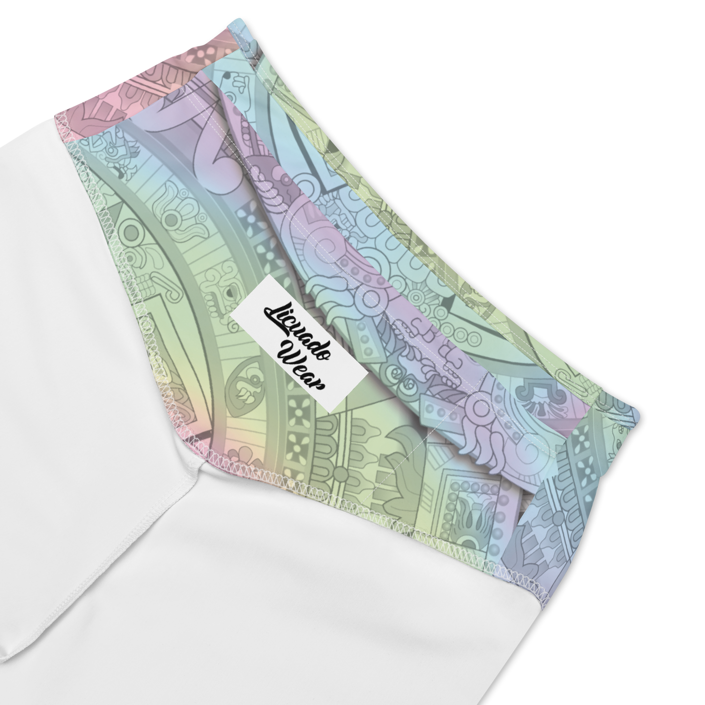 Pastel Aztec Calendar - Bike Shorts