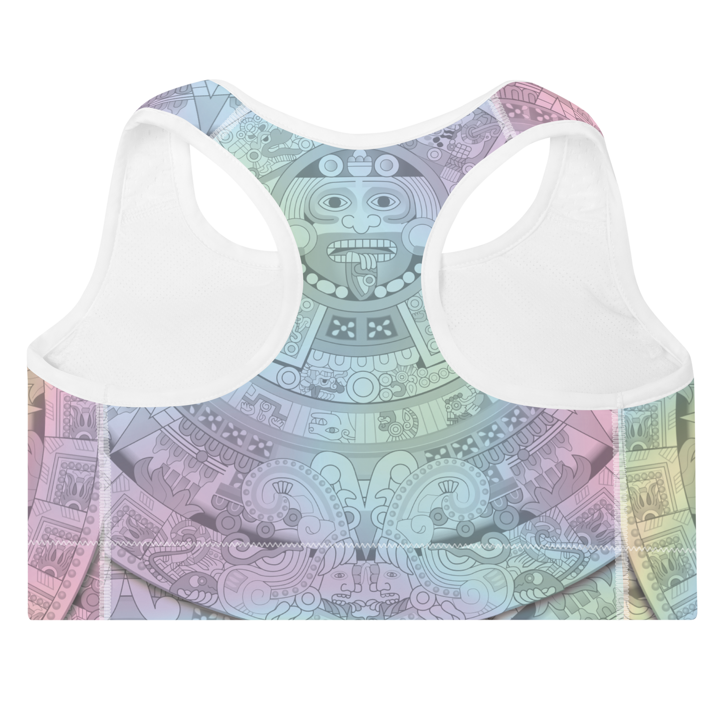 Pastel Aztec Calendar - Sports Bra