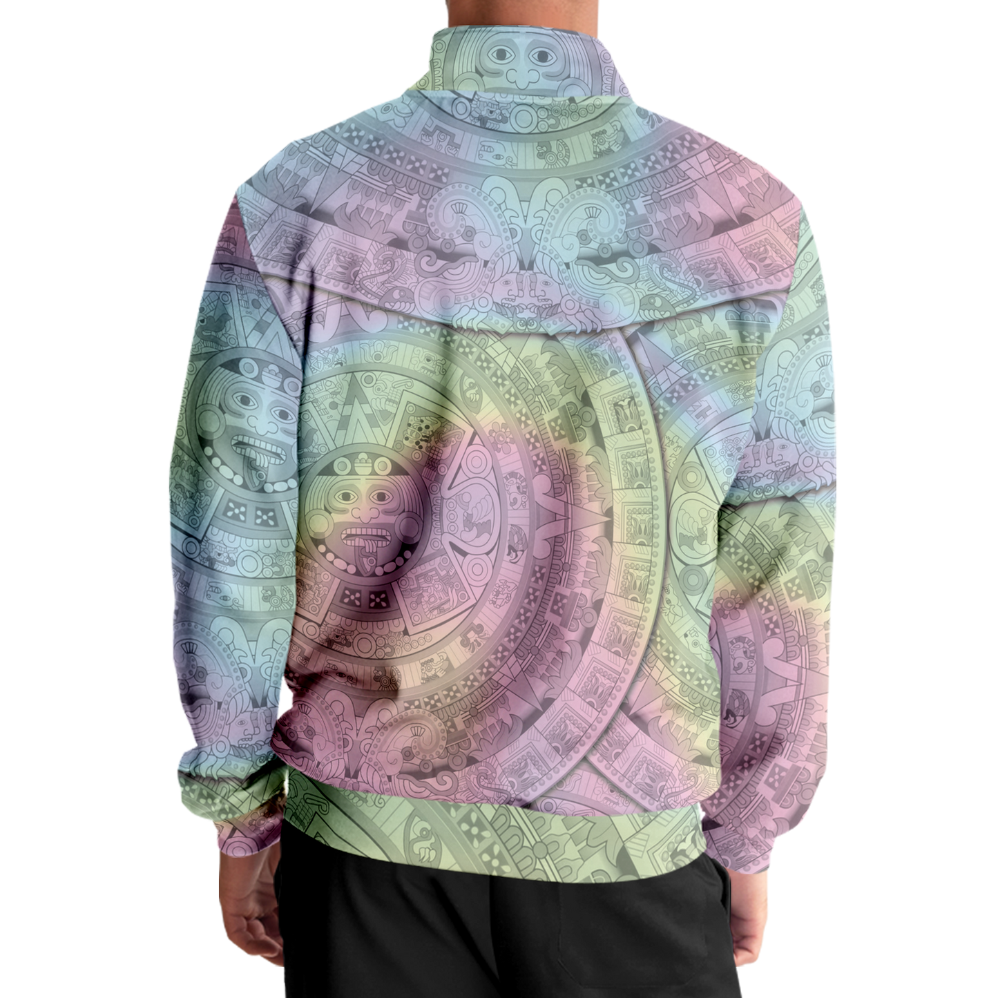 Pastel Aztec Calendar - Unisex Track Jacket