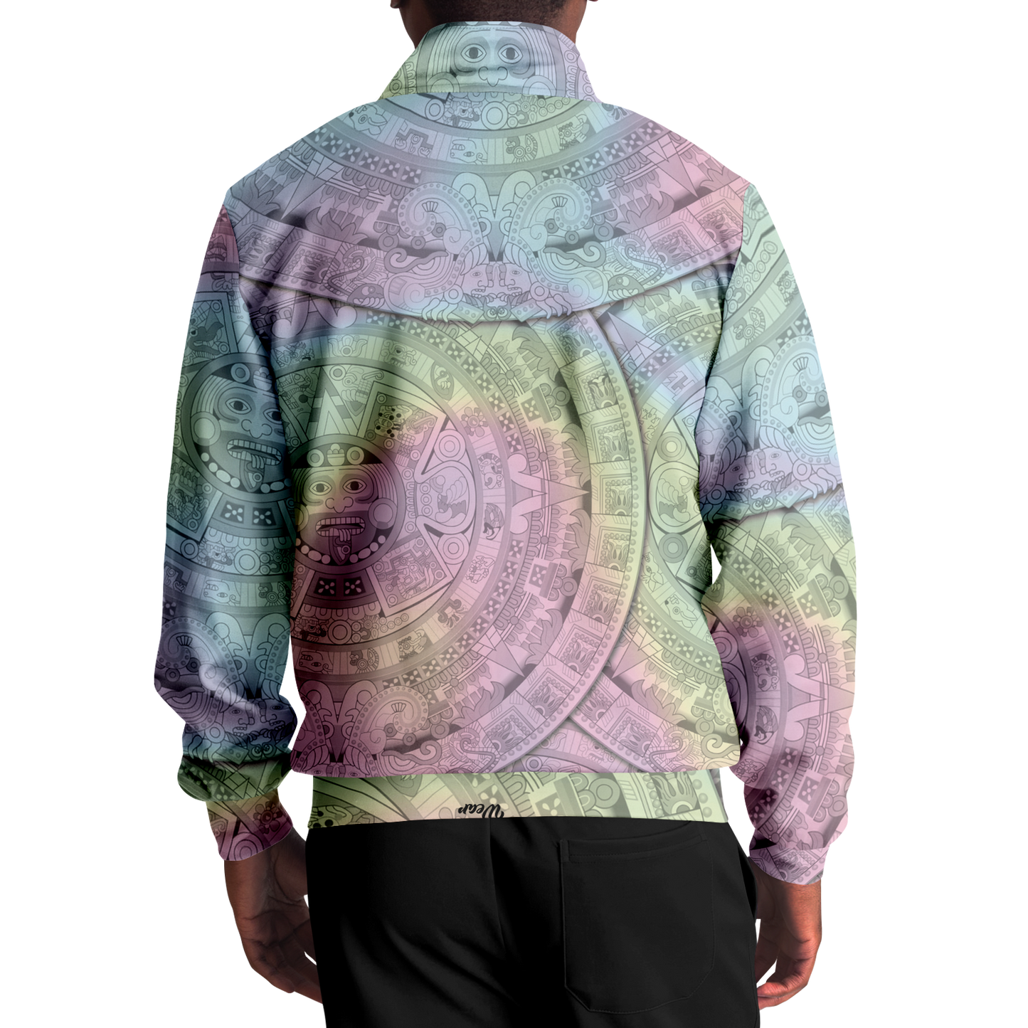 Pastel Aztec Calendar - Unisex Track Jacket