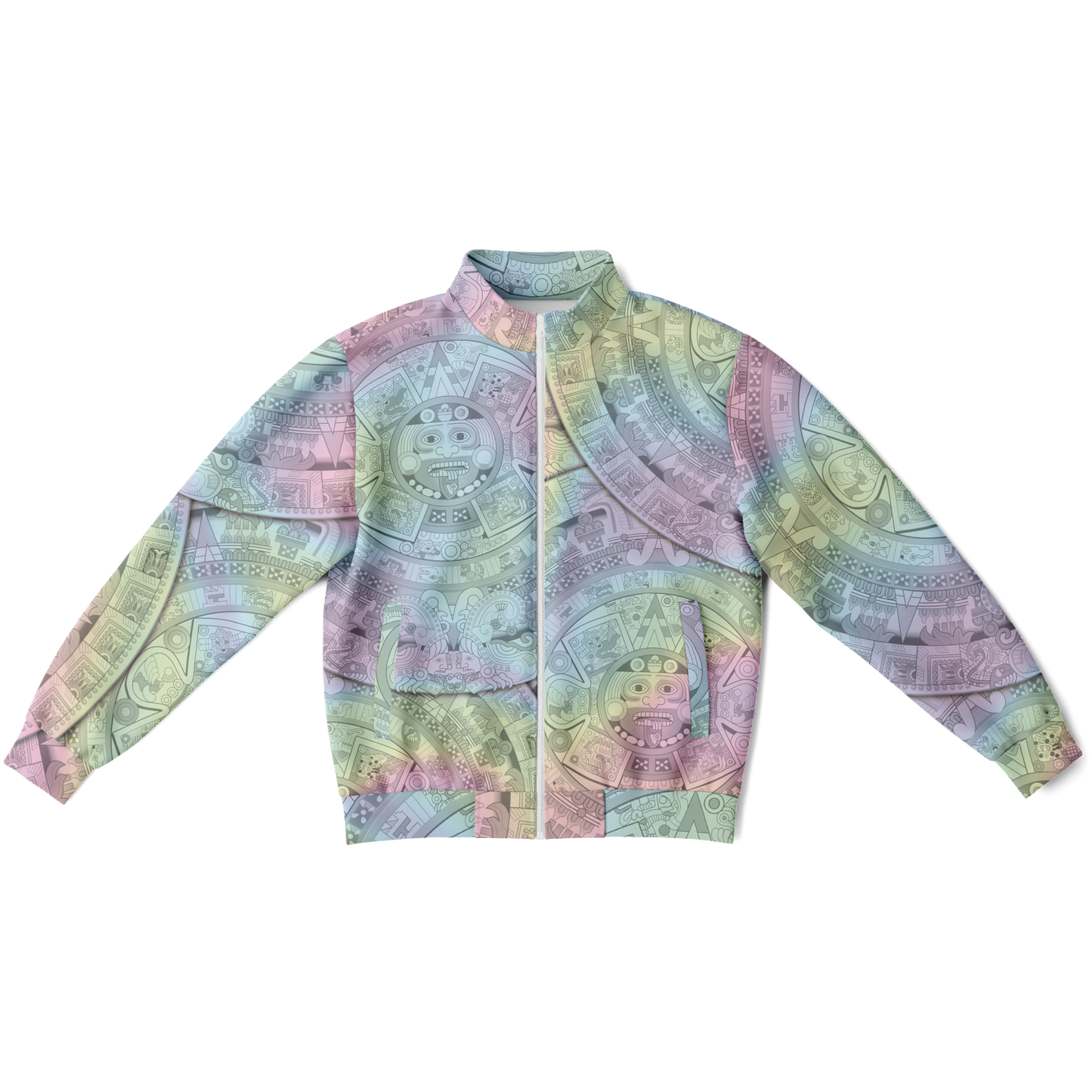 Pastel Aztec Calendar - Unisex Track Jacket